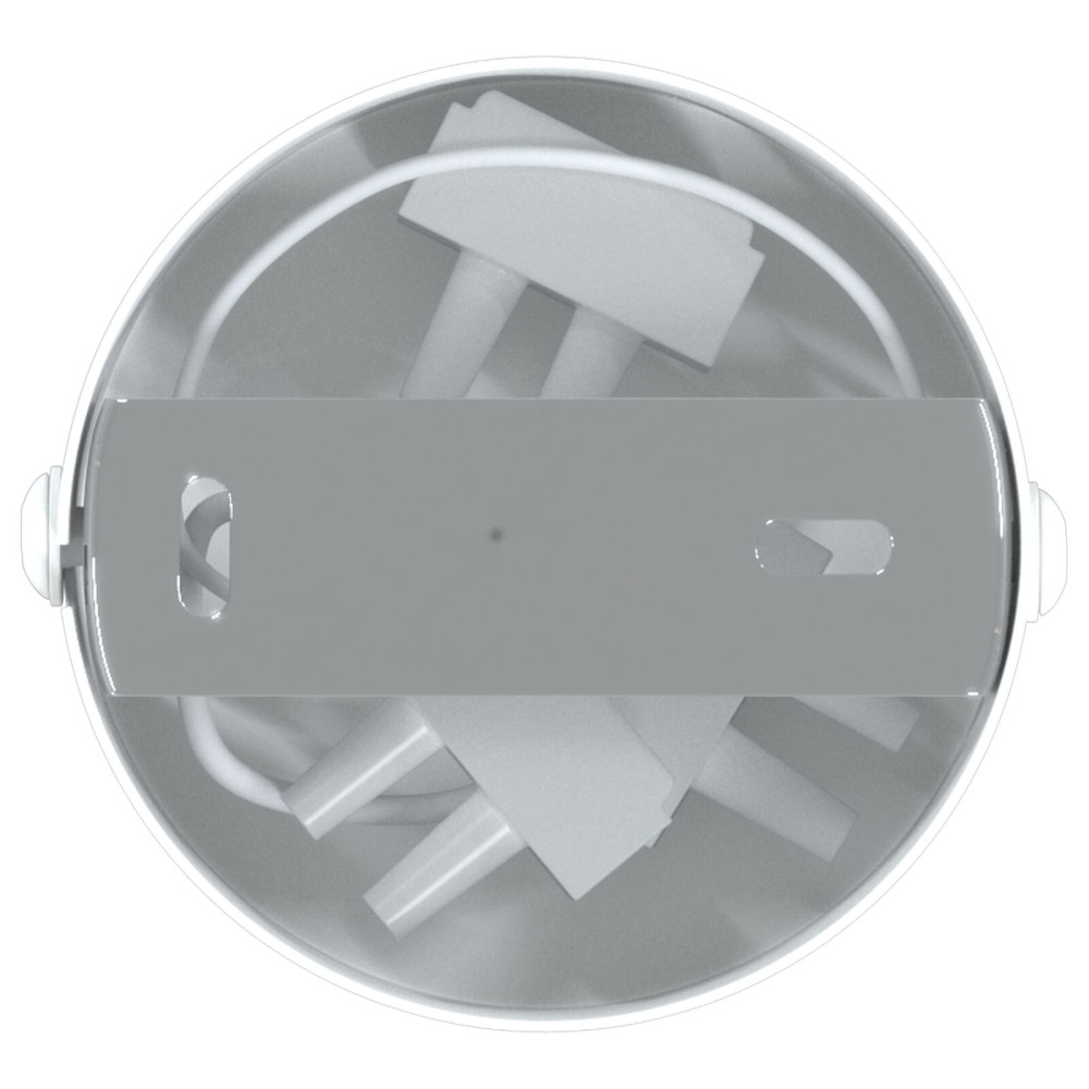 Produktbild för Takspotlight med strålkastare Vit 6 x 6 x 16 cm Metall