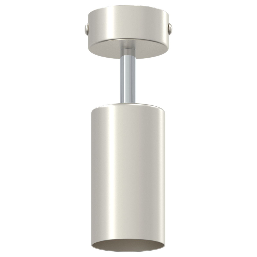 Produktbild för Takspotlight med strålkastare Nickel 6 x 6 x 16 cm Metall