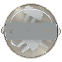 Produktbild för Takspotlight med strålkastare Nickel 6 x 6 x 16 cm Metall