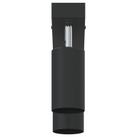 Produktbild för Takspotlight med strålkastare Svart 26 x 6 x 16 cm Metall