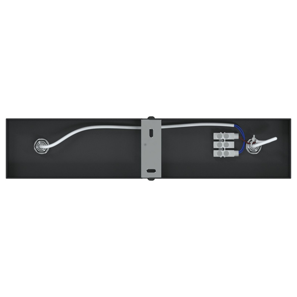 Produktbild för Takspotlight med strålkastare Svart 26 x 6 x 16 cm Metall