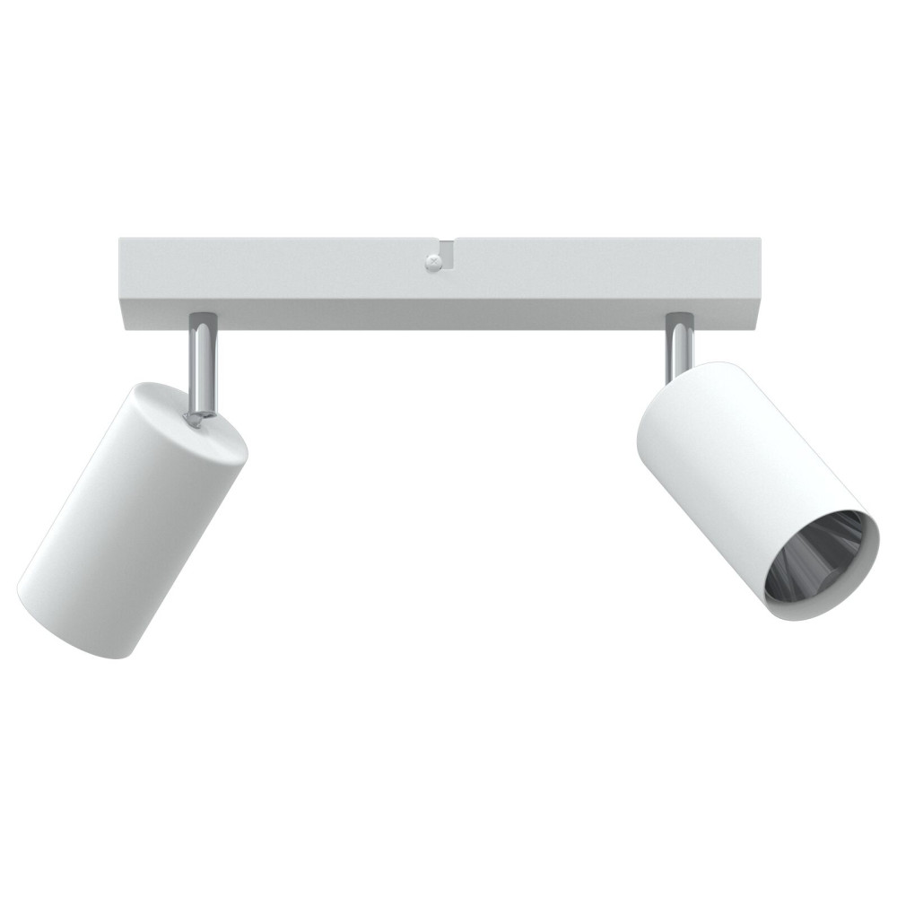 Produktbild för Takspotlight med strålkastare Vit 26 x 6 x 16 cm Metall