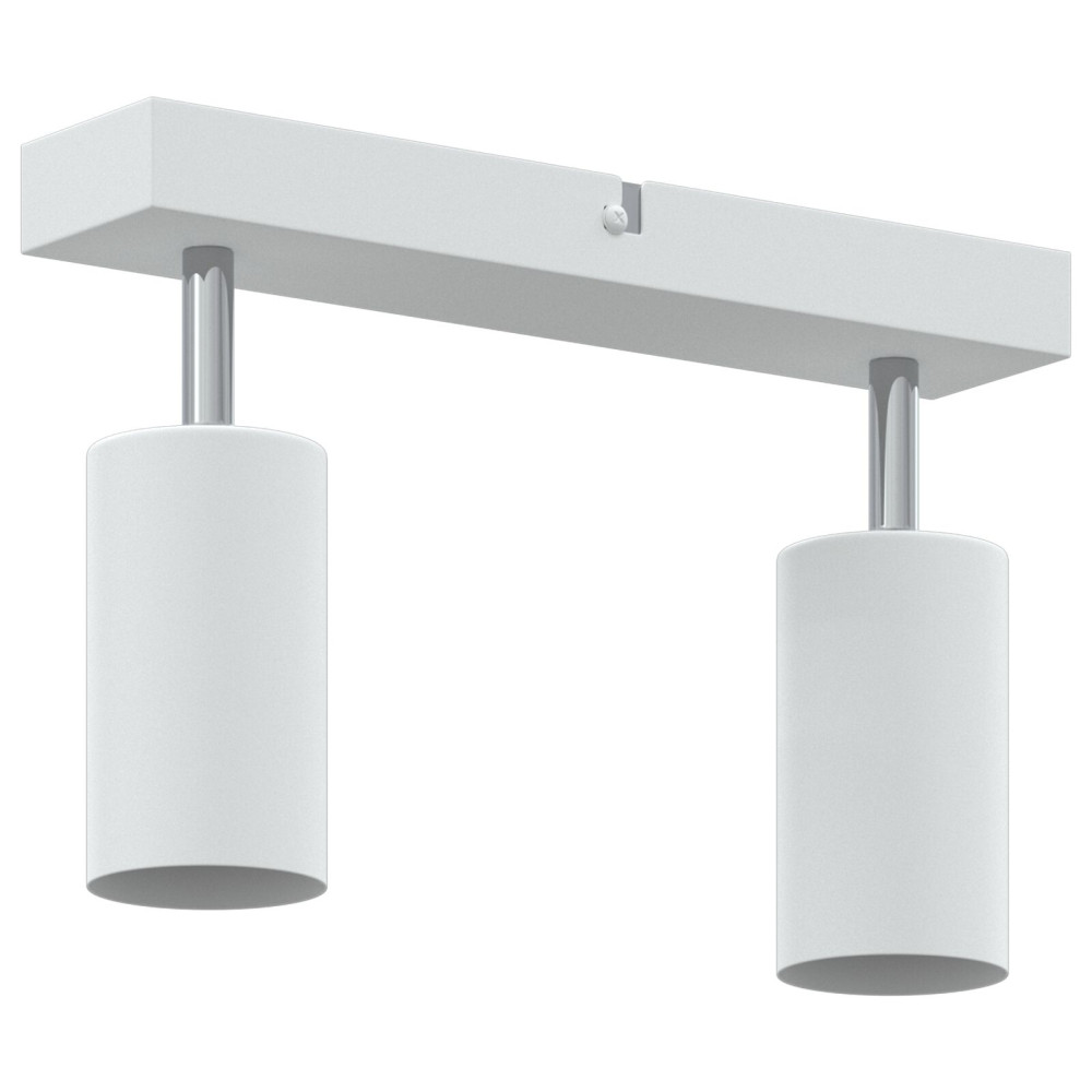 Produktbild för Takspotlight med strålkastare Vit 26 x 6 x 16 cm Metall