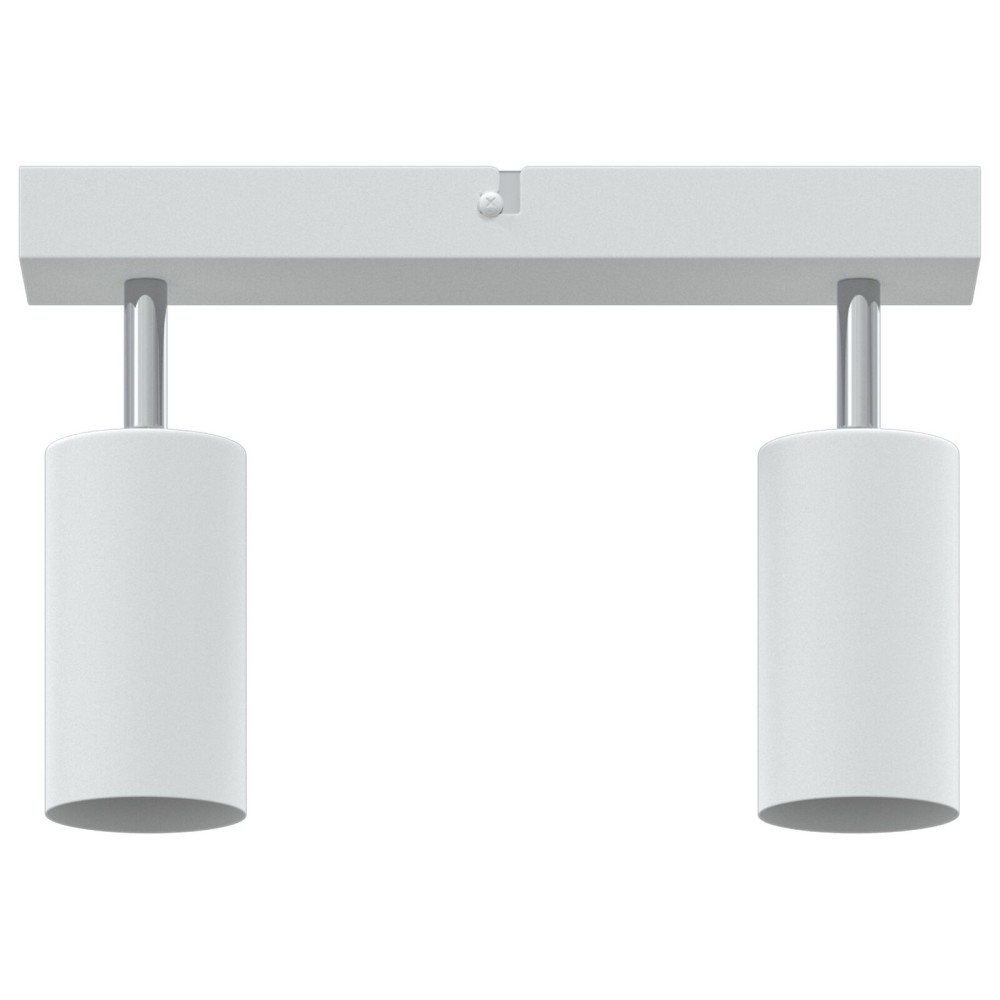 Produktbild för Takspotlight med strålkastare Vit 26 x 6 x 16 cm Metall