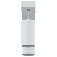 Produktbild för Takspotlight med strålkastare Vit 26 x 6 x 16 cm Metall