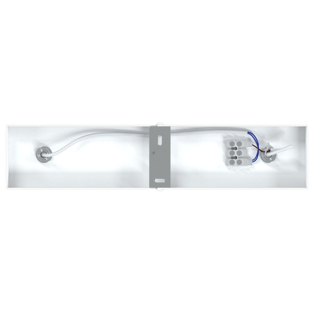 Produktbild för Takspotlight med strålkastare Vit 26 x 6 x 16 cm Metall