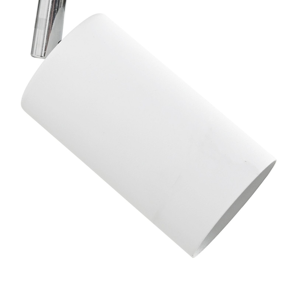Produktbild för Takspotlight med strålkastare Vit 26 x 6 x 16 cm Metall