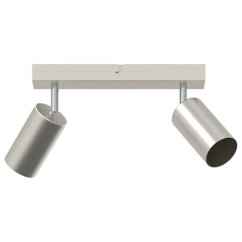 vidaXL Takspotlight med strålkastare Nickel 26 x 6 x 16 cm Metall