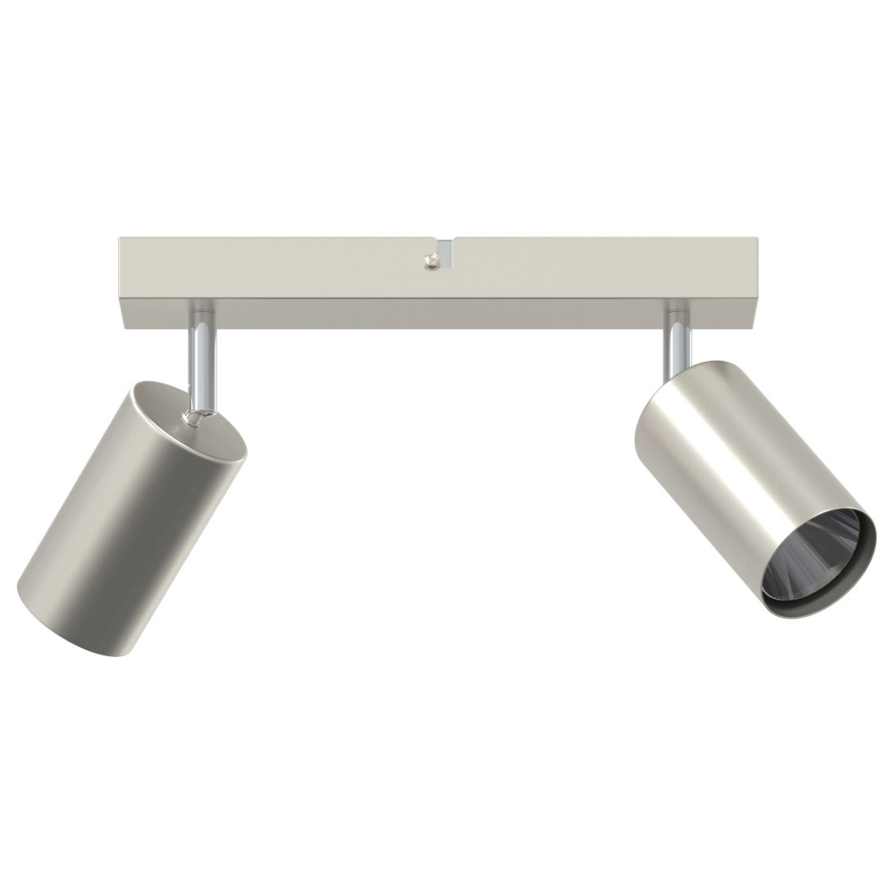 Produktbild för Takspotlight med strålkastare Nickel 26 x 6 x 16 cm Metall