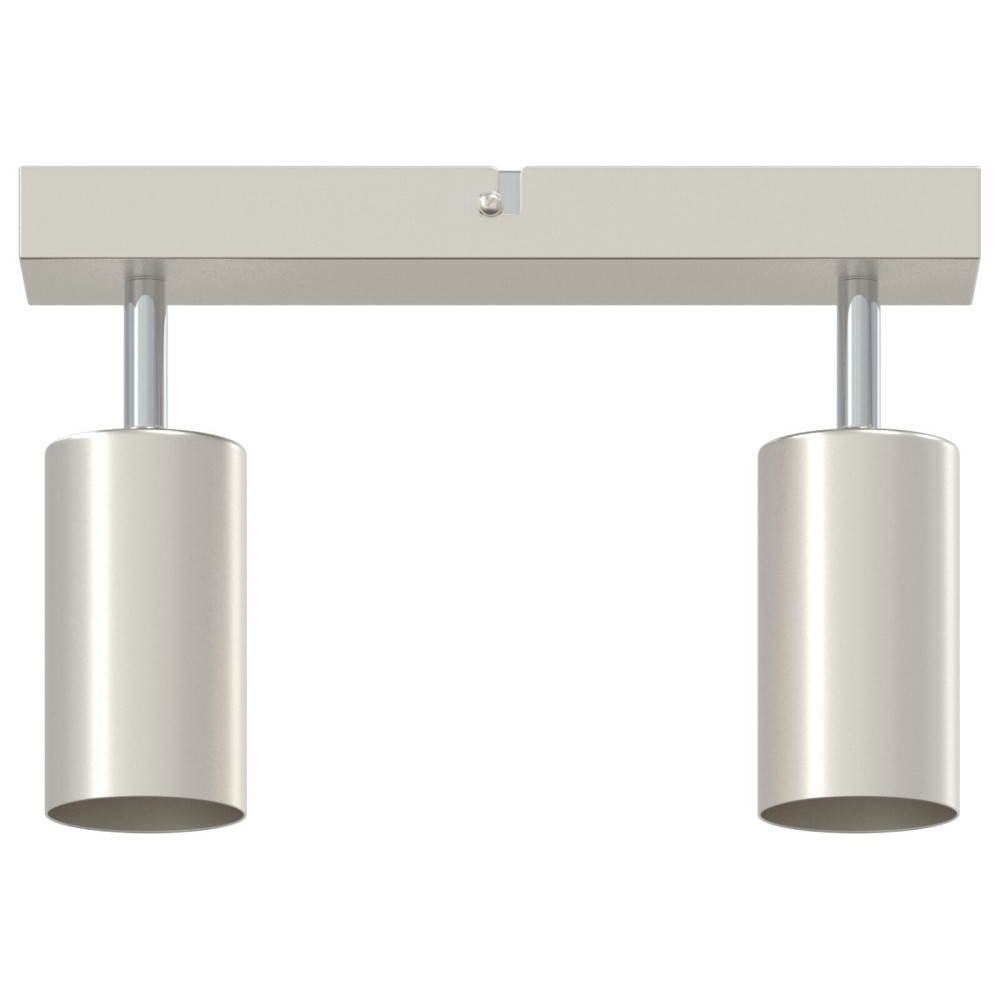 Produktbild för Takspotlight med strålkastare Nickel 26 x 6 x 16 cm Metall