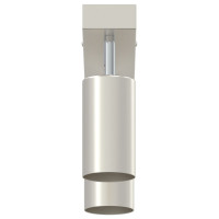 Produktbild för Takspotlight med strålkastare Nickel 26 x 6 x 16 cm Metall