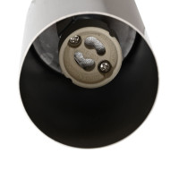 Produktbild för Takspotlight med strålkastare Nickel 26 x 6 x 16 cm Metall