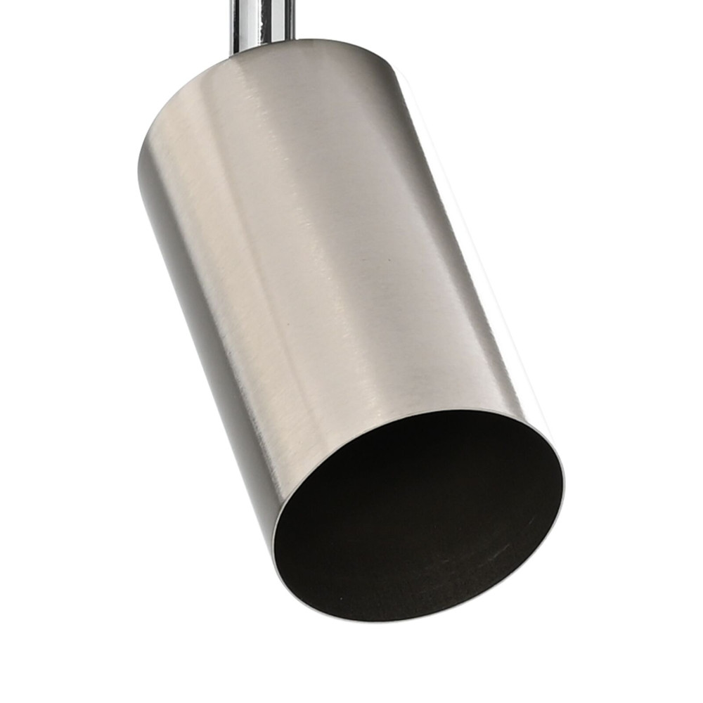 Produktbild för Takspotlight med strålkastare Nickel 26 x 6 x 16 cm Metall