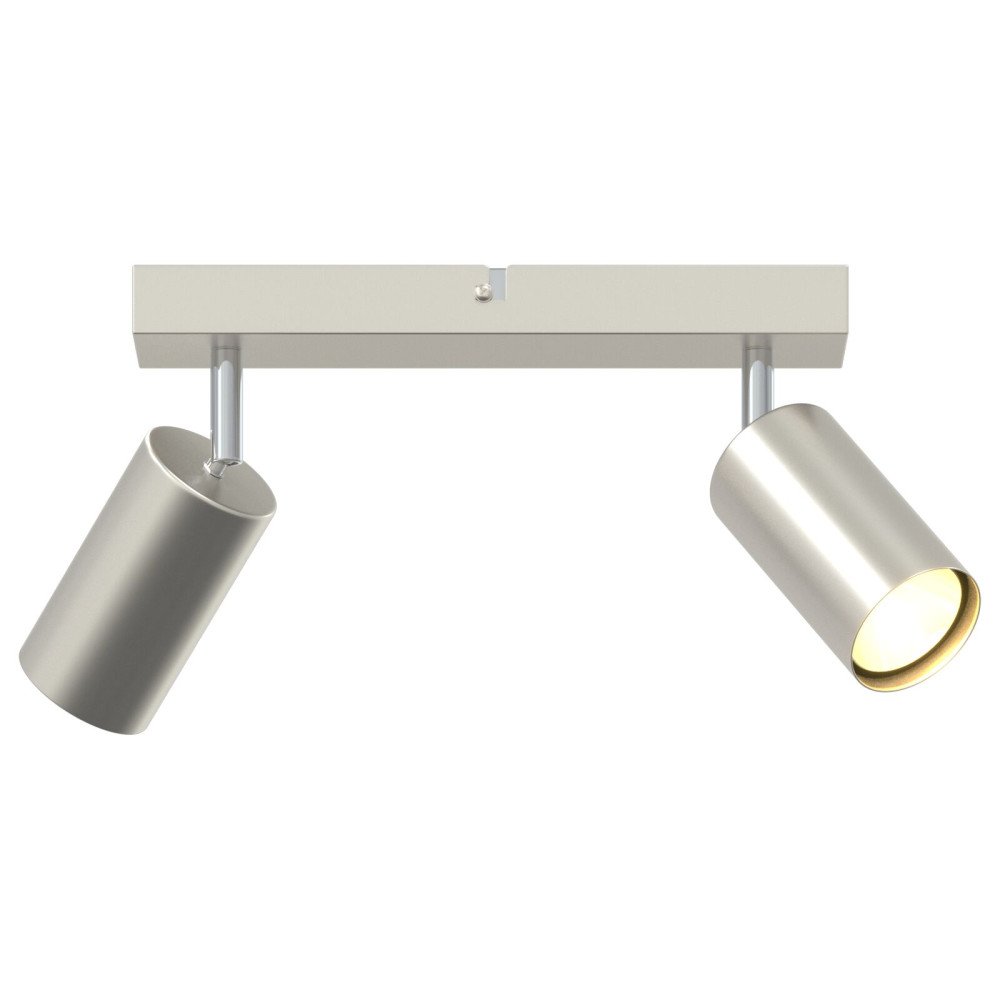 Produktbild för Takspotlight med strålkastare Nickel 26 x 6 x 16 cm Metall