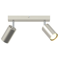 Produktbild för Takspotlight med strålkastare Nickel 26 x 6 x 16 cm Metall