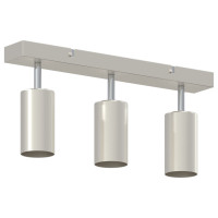 Produktbild för Takspotlight med strålkastare Nickel 38 x 6 x 16 cm Metall