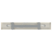 Produktbild för Takspotlight med strålkastare Nickel 38 x 6 x 16 cm Metall