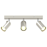 Produktbild för Takspotlight med strålkastare Nickel 38 x 6 x 16 cm Metall
