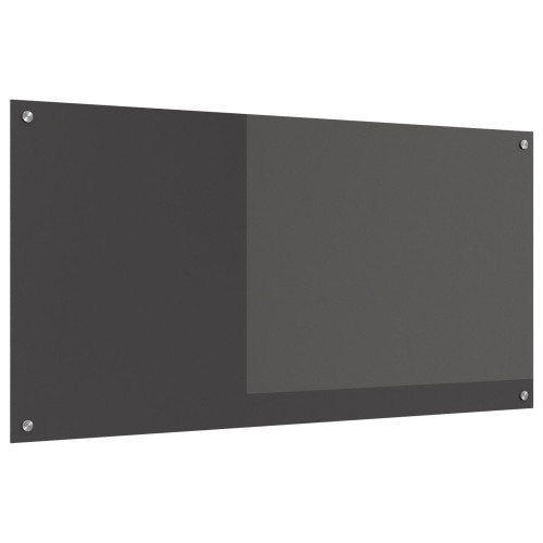 vidaXL Köksskydd Mörkgrå 120 x 60 cm härdat glas
