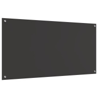 Produktbild för Köksskydd Mörkgrå 120 x 60 cm härdat glas