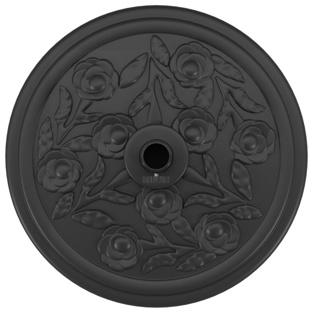 Produktbild för Parasollfot Art Deco Svart Ø 45 x 39,5 cm Järn