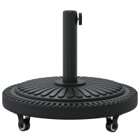 Produktbild för Parasollfot Art Deco Svart Ø 45 x 39.5 cm Järn