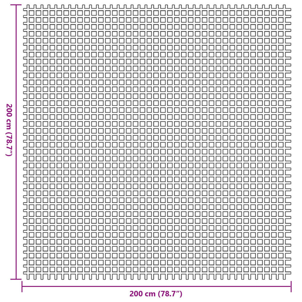 Produktbild för Tältmatta Antracit 200 x 200 cm Polyester