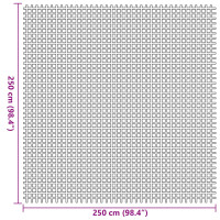 Produktbild för Tältmatta Antracit 250 x 250 cm Polyester