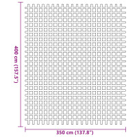 Produktbild för Tältmatta Antracit 400 × 350 cm Polyester