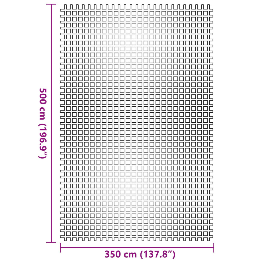 Produktbild för Tältmatta Antracit 500 × 350 cm Polyester