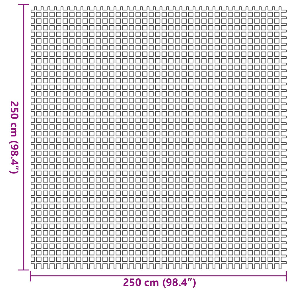 Produktbild för Tältmatta Blå 250 x 250 cm Polyester