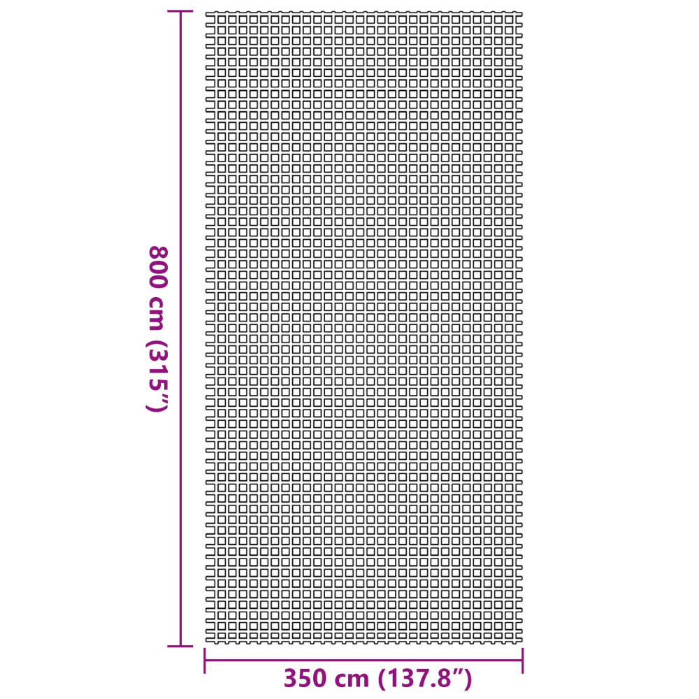 Produktbild för Tältmatta Blå 800 x 350 cm Polyester