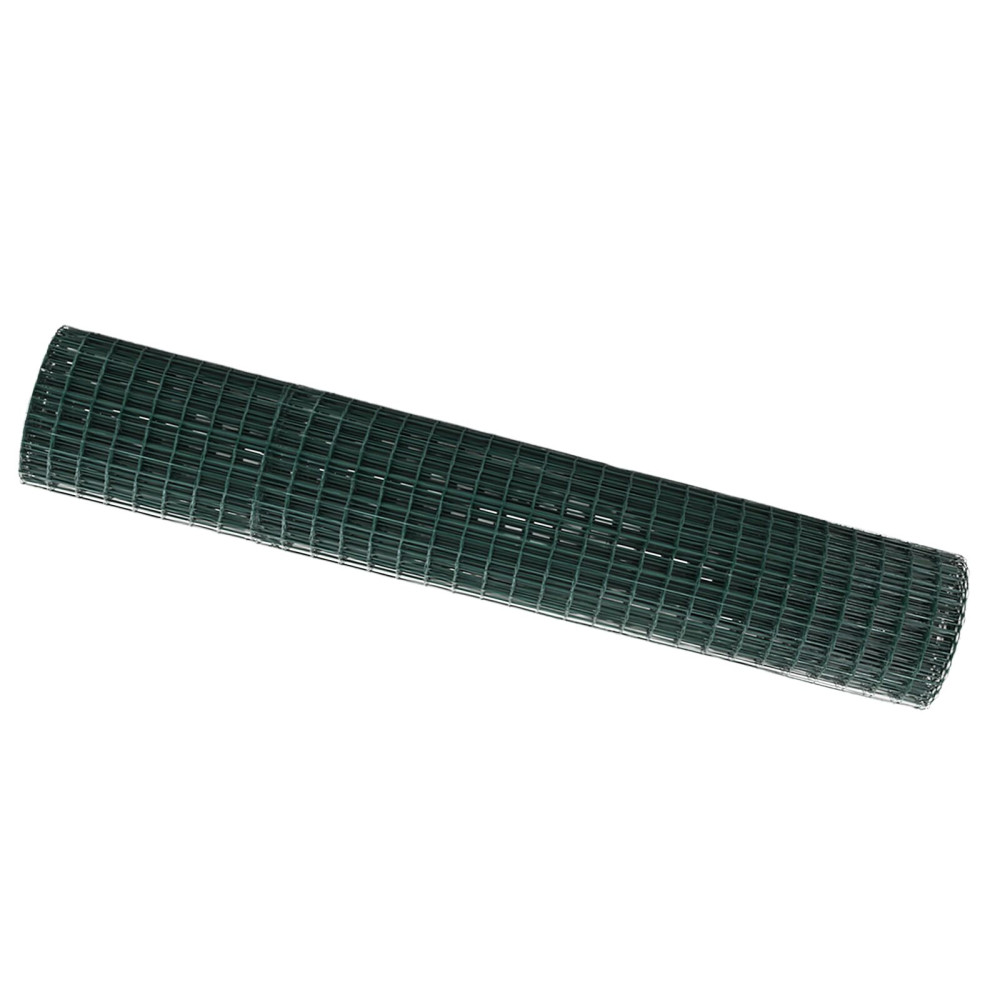Produktbild för Eurogärdsel Grön 1,6 x 10 m PVC-belagt järn