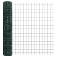 Produktbild för Eurogärdsel Grön 1,6 x 10 m PVC-belagt järn