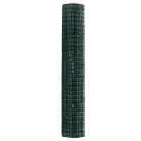Produktbild för Eurogärdsel Grön 1,6 x 10 m PVC-belagt järn