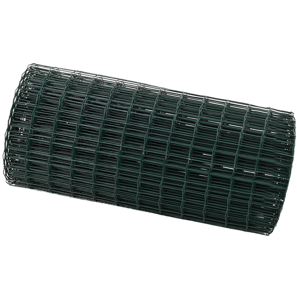 Produktbild för Eurogärdsel Grön 0.8 x 25 m PVC-belagt järn