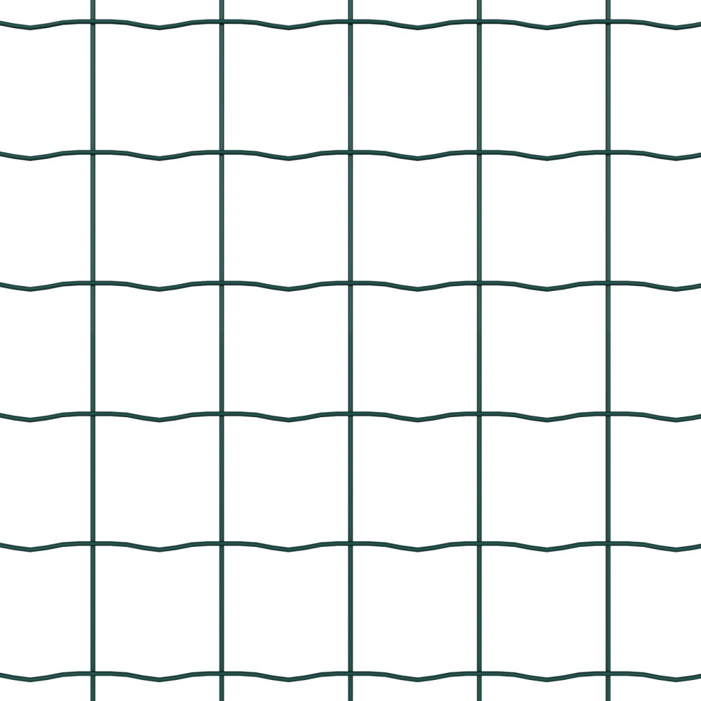 Produktbild för Eurogärdsel Grön 0.8 x 25 m PVC-belagt järn