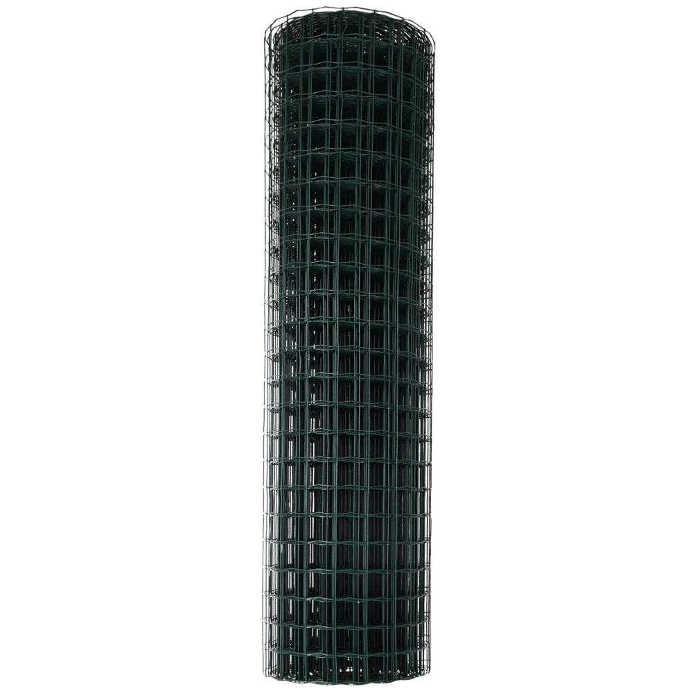 Produktbild för Eurogärdsel Grön 1 x 25 m PVC-belagt järn