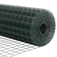 Produktbild för Eurogärdsel Grön 1 x 25 m PVC-belagt järn