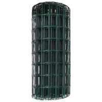Produktbild för Eurogärdsel Grön 0,8 x 25 m PVC-belagt järn