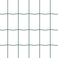 Produktbild för Eurogärdsel Grön 0,8 x 25 m PVC-belagt järn