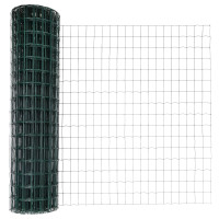 Produktbild för Eurogärdsel Grön 1 x 25m PVC-belagt järn