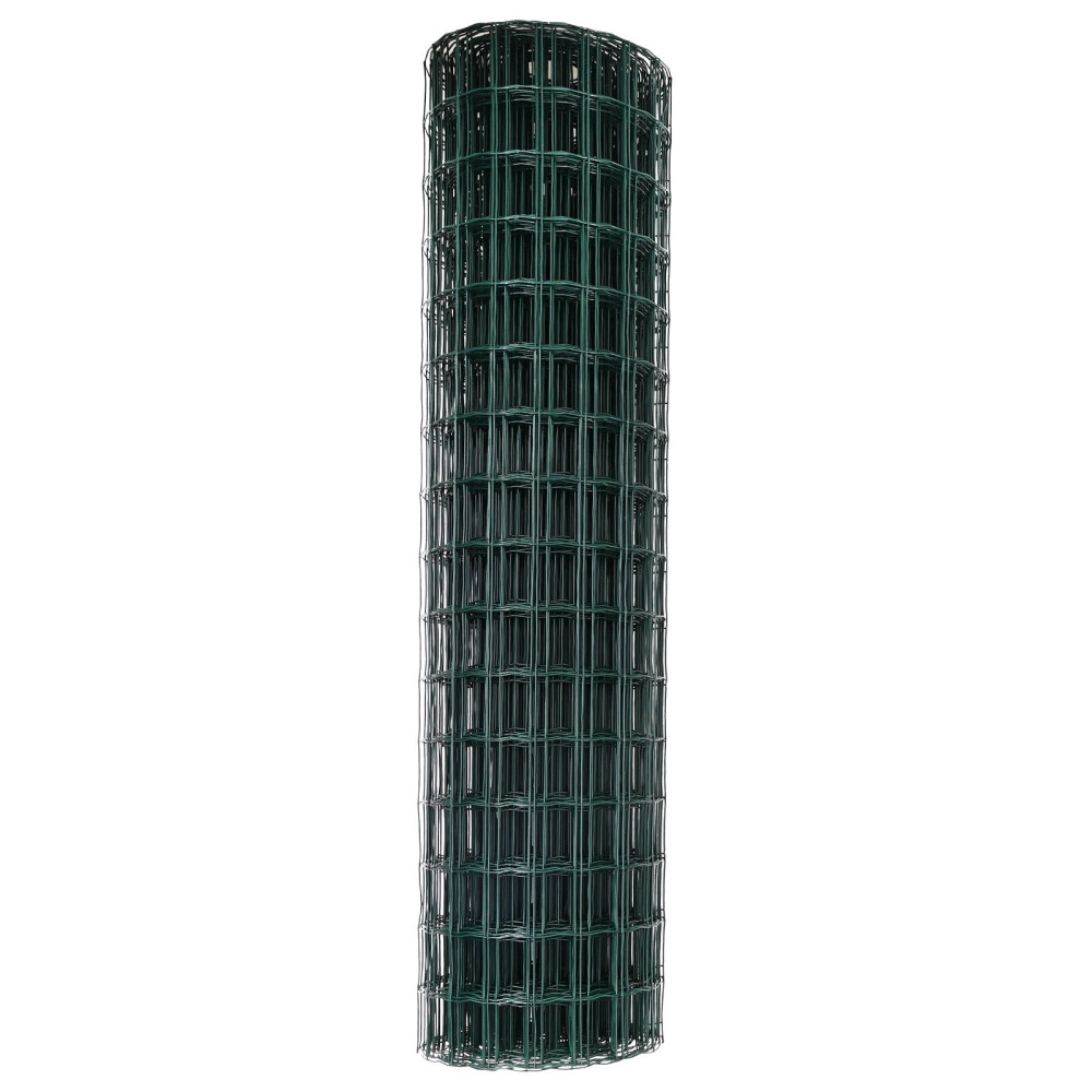 Produktbild för Eurogärdsel Grön 1 x 25m PVC-belagt järn