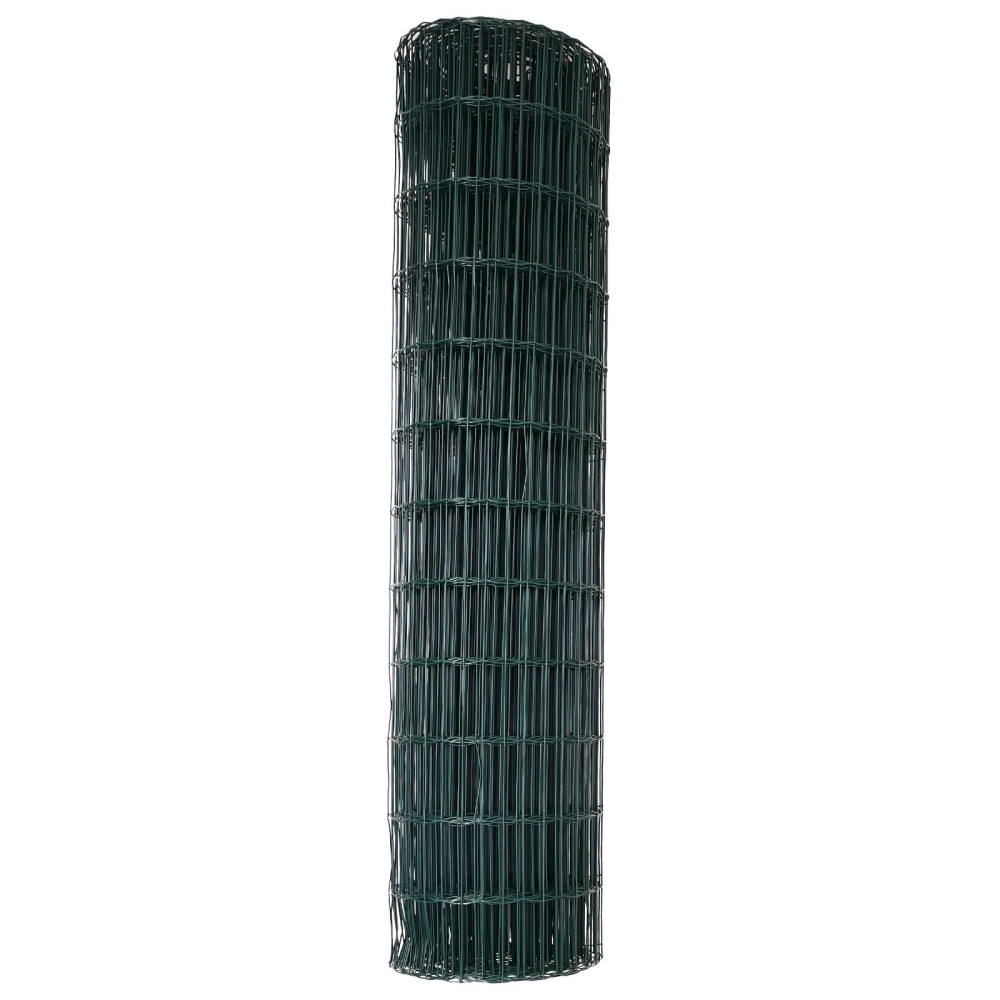 Produktbild för Eurogärdsel Grön 1,2 x 25 m PVC-belagt järn