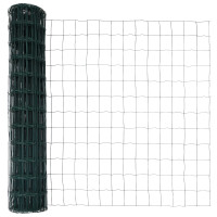 Produktbild för Eurogärdsel Grön 1,2 x 25 m PVC-belagt järn