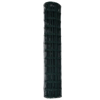 Produktbild för Eurogärdsel Grön 1,2 x 25 m PVC-belagt järn