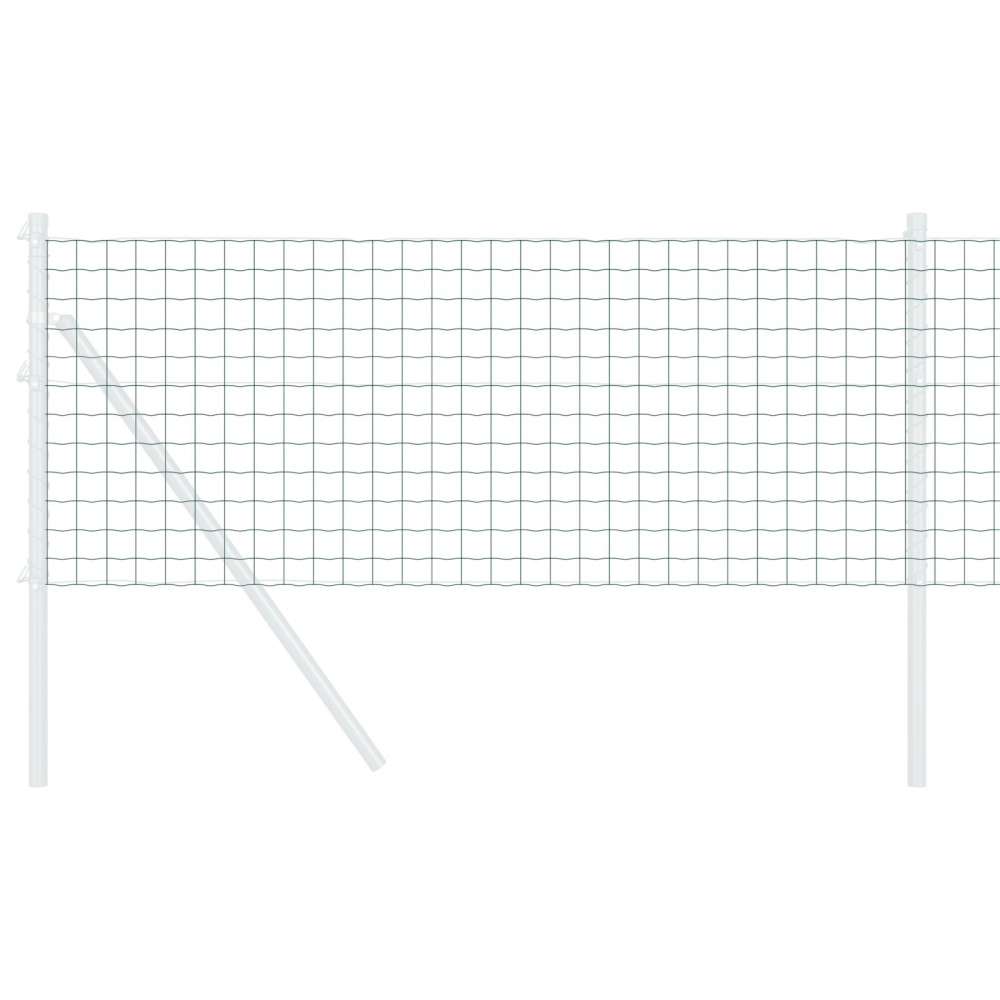Produktbild för Eurogärdsel Grön 0,4 x 50 m PVC-belagt järn