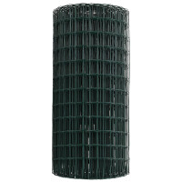 Produktbild för Eurogärdsel Grön 0,4 x 50 m PVC-belagt järn