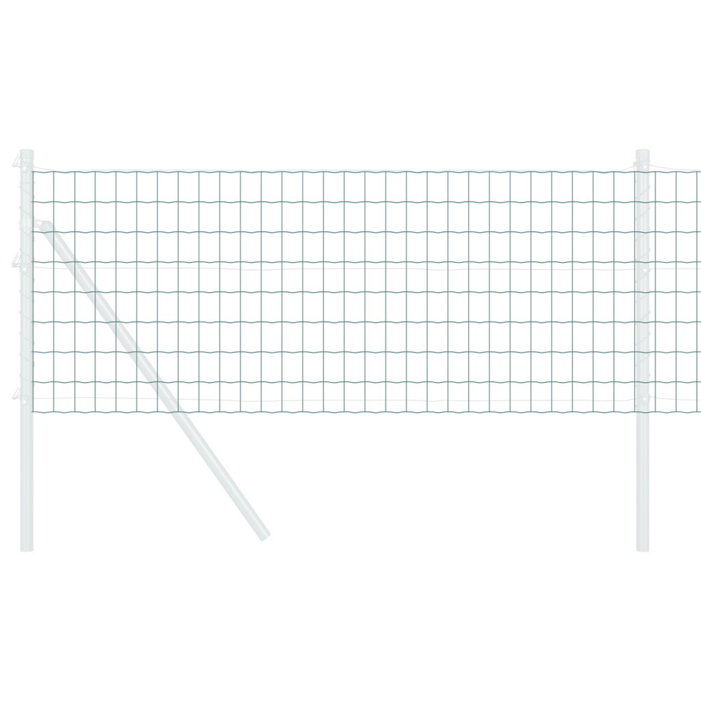 Produktbild för Eurogärdsel Grön 0,6 x 50 m PVC-belagt järn