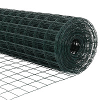 Produktbild för Eurogärdsel Grön 0,6 x 50 m PVC-belagt järn